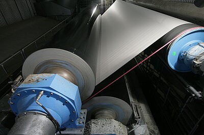 Papiermaschine Detail